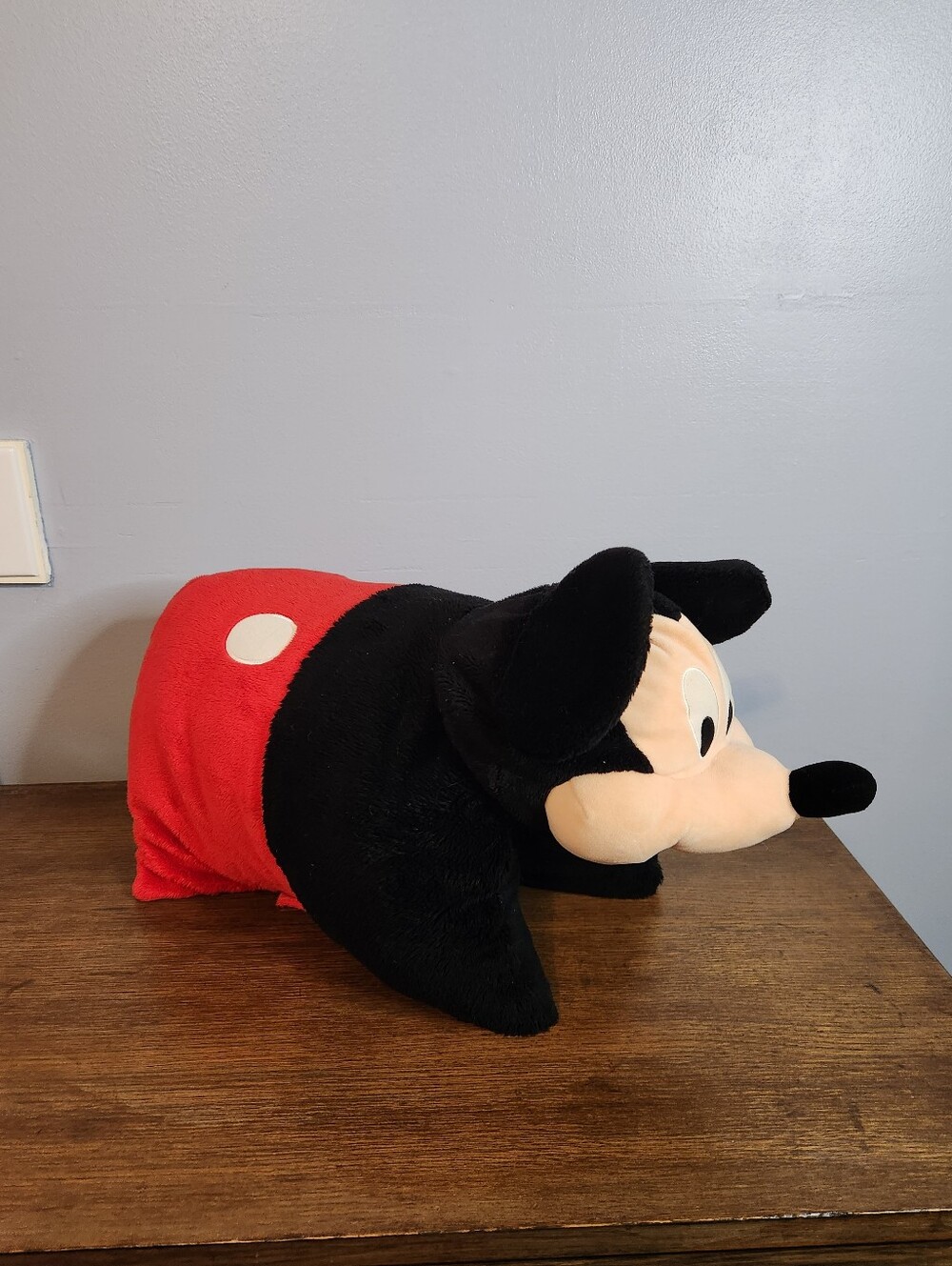 Disney Parks Mickey Mouse Plush Pillow 20" Stuffed Animal Walt Disney